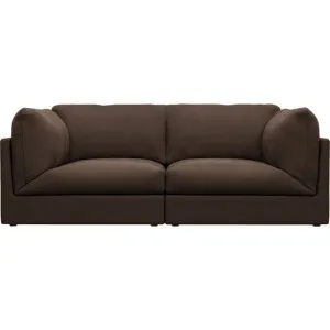 Finley Muse Chocolate Modular Sofa - 2 Seater by James Lane, a Sofas for sale on Style Sourcebook