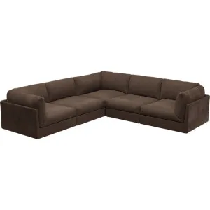 Finley Muse Chocolate Corner Sofa - 5 Seater by James Lane, a Sofas for sale on Style Sourcebook