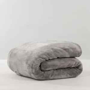Blanket - Velour, King/Super King, Smokey Grey - Canningvale by Canningvale, a Blankets & Throws for sale on Style Sourcebook