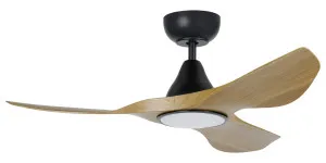 Eglo Surf 40" DC Ceiling Fan with LED Light and Remote - Burmese Teak by Eglo, a Ceiling Fans for sale on Style Sourcebook