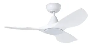 Eglo Surf 40" DC Ceiling Fan with LED Light and Remote - White by Eglo, a Ceiling Fans for sale on Style Sourcebook