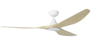 Eglo Surf 72" DC Ceiling Fan with LED Light and Remote - Light Oak by Eglo, a Ceiling Fans for sale on Style Sourcebook