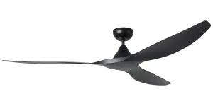 Eglo Surf 72" DC Ceiling Fan with Remote Control Black by Eglo, a Ceiling Fans for sale on Style Sourcebook