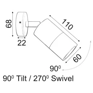 CLA Weatherproof Outdoor Wall Spotlight with Adjustable Cylindrical Head Green Patina by Compact Lamps Australia, a Wall Lighting for sale on Style Sourcebook