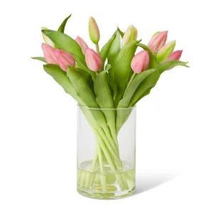 Tulip Bud Pink - 23 x 23 x 31cm by Elme Living, a Plants for sale on Style Sourcebook