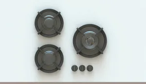 Pitt Natural Gas Cooktop CAPITAL-BLK by Pitt, a Cooktops for sale on Style Sourcebook