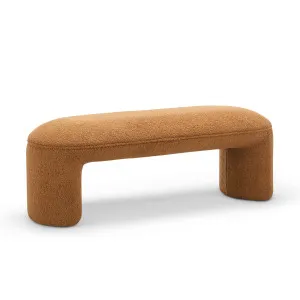 Remi 120cm Bench Seat, Teddy Rust by L3 Home, a Benches for sale on Style Sourcebook