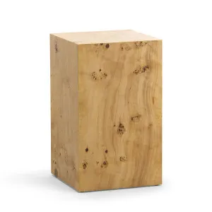 Calix Burl Plinth Small, Natural by L3 Home, a Side Table for sale on Style Sourcebook