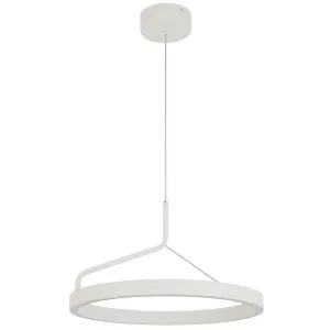 Telbix Truvon Sculptural Ring LED Pendant for Contemporary Interiors - White by Telbix, a Lighting for sale on Style Sourcebook