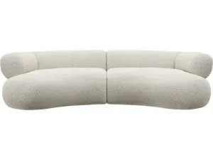 Colette Boucle Ivory Sofa - 3 Seater by James Lane, a Sofas for sale on Style Sourcebook