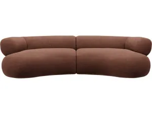 Colette Muse Rust Sofa - 3 Seater by James Lane, a Sofas for sale on Style Sourcebook