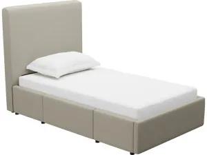 Aria Plaza Natural Left Drawer Storage Bed by James Lane, a Beds & Bed Frames for sale on Style Sourcebook