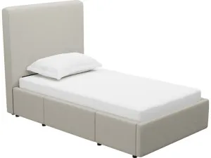 Aria View Cream Left Drawer Storage Bed by James Lane, a Beds & Bed Frames for sale on Style Sourcebook