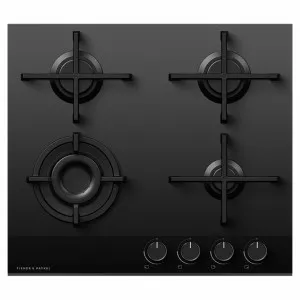 Fisher & Paykel Series 9 60cm LPG Gas Cooktop Black Glass CG604DLPGB4 by Fisher & Paykel, a Cooktops for sale on Style Sourcebook