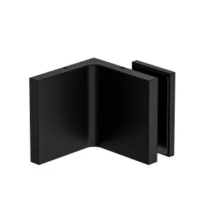 Stealth Wall to Glass Bracket with 30mm plate Matte Black by Estelle, a Shower Hinges for sale on Style Sourcebook