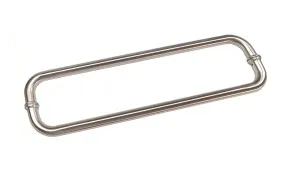 Round Double D Style Double Pull Shower Handle 166 mm Satin Nickel by Estelle, a Door Knobs & Handles for sale on Style Sourcebook