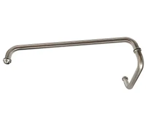 Round Shower Handle with Towel Rail Satin Nickel by Estelle, a Towel Rails for sale on Style Sourcebook