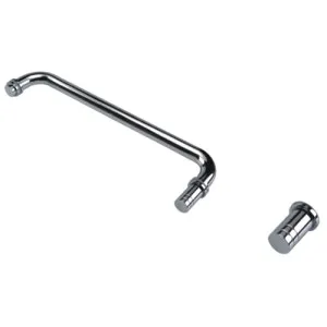 Round Towel Rail with IDK6 Door Knob Satin Nickel by Estelle, a Towel Rails for sale on Style Sourcebook