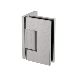 Stealth Wall to Glass 90 Degree Hinge with Offset Plate Satin Nickel by Estelle, a Shower Hinges for sale on Style Sourcebook