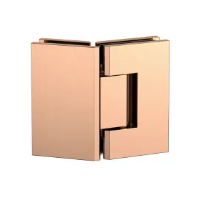 Stealth Glass to Glass 135 Degree Hinge Polished Rose Gold by Estelle, a Shower Hinges for sale on Style Sourcebook