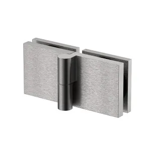 Round Door Bi-Fold Hinge Left Handed Satin Nickel by Estelle, a Shower Hinges for sale on Style Sourcebook