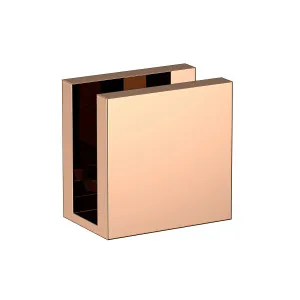 Boston Wall to Glass 90 Degree 12mm Clamp Polished Rose Gold by Estelle, a Shower Hinges for sale on Style Sourcebook