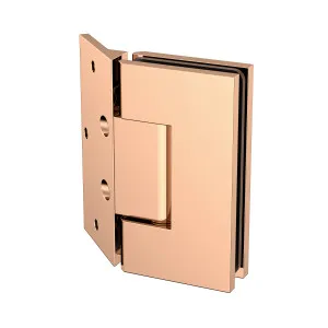 Boston Heavy Duty Large Wall to Glass Hinges with 135 Degree Type Mounting Plate- Polished Rose Gold by Estelle, a Shower Hinges for sale on Style Sourcebook