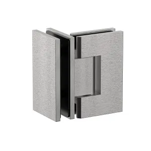 Boston Heavy Duty Glass to Glass 90 Degree Hinge Satin Nickel by Estelle, a Shower Hinges for sale on Style Sourcebook
