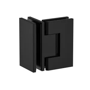 Boston Glass to Glass 90 Degree Hinge Matte Black by Estelle, a Shower Hinges for sale on Style Sourcebook