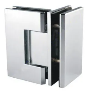 Boston 90 Degree 6-8mm Glass to Glass Hinge - Satin Nickel by Estelle, a Shower Hinges for sale on Style Sourcebook