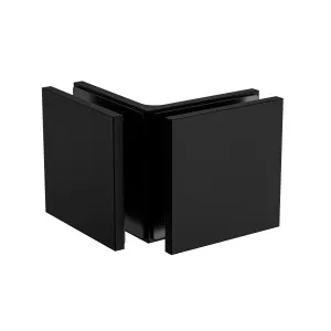 Boston Glass to Glass 90 Degree Bracket Matte Black by Estelle, a Shower Hinges for sale on Style Sourcebook