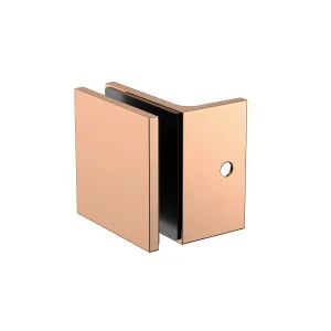 Boston Bracket with Short Leg Polished Rose Gold by Estelle, a Shower Hinges for sale on Style Sourcebook