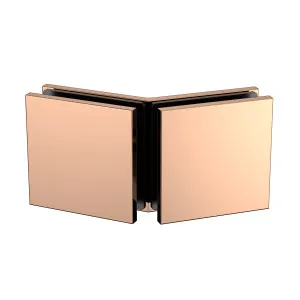 Boston Glass to Glass 135 Degree Bracket Polished Rose Gold by Estelle, a Shower Hinges for sale on Style Sourcebook