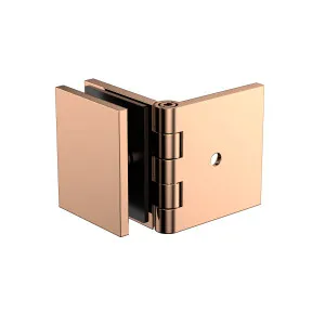 Adjustable Angle Bracket with 50mm Cover Plate- Polished Rose Gold by Estelle, a Shower Hinges for sale on Style Sourcebook