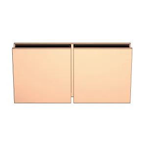 Boston Glass to Glass 180 Degree Bracket Polished Rose Gold by Estelle, a Shower Hinges for sale on Style Sourcebook