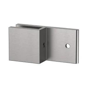 Boston Wall to Glass 180 Degree Clamp with Leg Satin Nickel by Estelle, a Shower Hinges for sale on Style Sourcebook