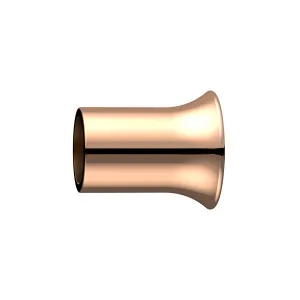 Round 90 Degree Wall to Rail Fitting Polished Rose Gold by Estelle, a Door Hardware for sale on Style Sourcebook