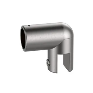 Round Adjustable Glass to Rail Fitting Satin Nickel by Estelle, a Door Hardware for sale on Style Sourcebook