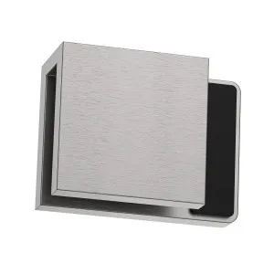 Boston Left Hand Glass to Glass 180 Degree Doorstop Satin Nickel by Estelle, a Shower Hinges for sale on Style Sourcebook