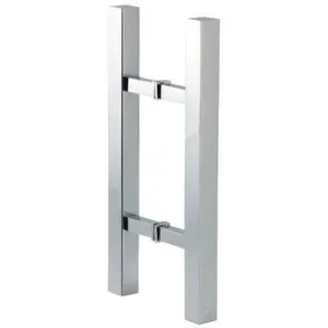 Square Double Pull Door Handle Ladder Style 210mm Satin Nickel by Estelle, a Door Knobs & Handles for sale on Style Sourcebook