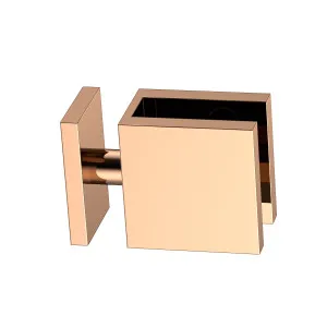 Boston 90 Degree Glass to Glass Clamp Polished Rose Gold by Estelle, a Shower Hinges for sale on Style Sourcebook