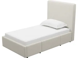 Aria Toorak Pearl Right Drawer Storage Bed by James Lane, a Beds & Bed Frames for sale on Style Sourcebook