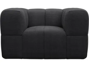 Lucello Armchair Plaza Flint Grey by James Lane, a Chairs for sale on Style Sourcebook