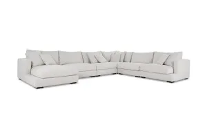 Long Beach 6pc Left Chaise Sofa, Grey, by Lounge Lovers by Lounge Lovers, a Sofas for sale on Style Sourcebook