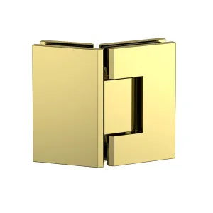 Boston Glass to Glass 135 Degree Hinge Polished Gold by Estelle, a Shower Hinges for sale on Style Sourcebook