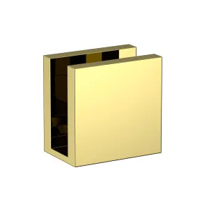 Boston Wall to Glass 90 Degree 10mm Clamp Polished Gold by Estelle, a Shower Hinges for sale on Style Sourcebook