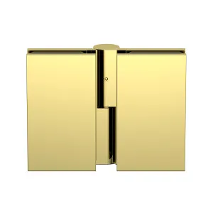 Boston 6mm Glass to Glass Left Hand Bifold Hinge Polished Gold by Estelle, a Shower Hinges for sale on Style Sourcebook