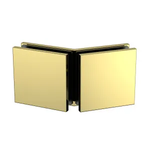 Boston Glass to Glass 135 Degree Bracket Polished Gold by Estelle, a Shower Hinges for sale on Style Sourcebook