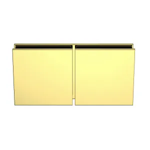 Boston Glass to Glass 180 Degree Bracket Polished Gold by Estelle, a Shower Hinges for sale on Style Sourcebook