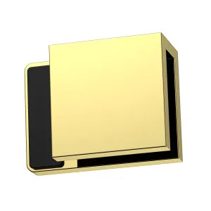 Boston Right Hand Glass to Glass 180 Degree Doorstop Polished Gold by Estelle, a Shower Hinges for sale on Style Sourcebook